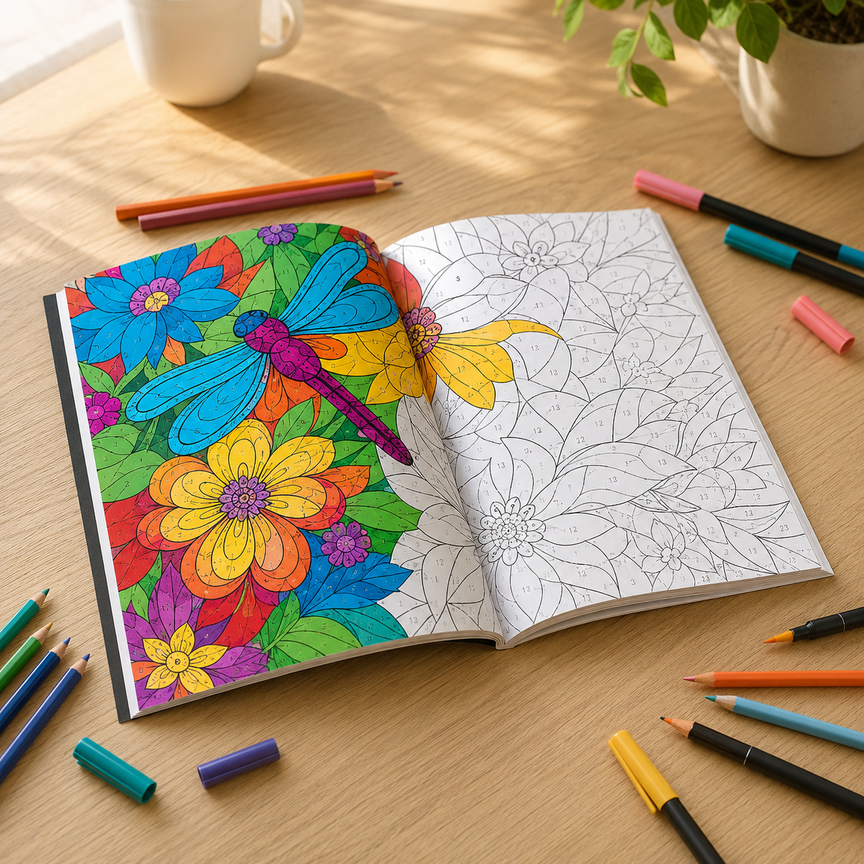 Pack 2 livrets de coloriage avec numéro
