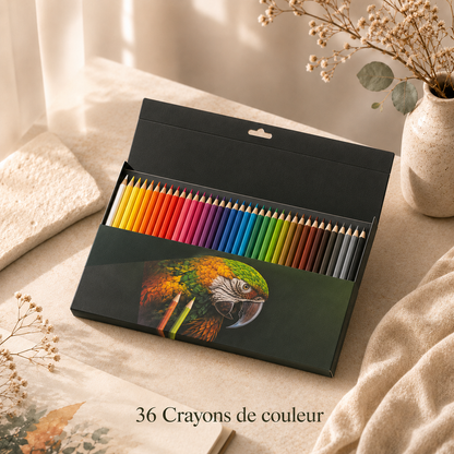 Crayons de Couleur huileux  en Bois