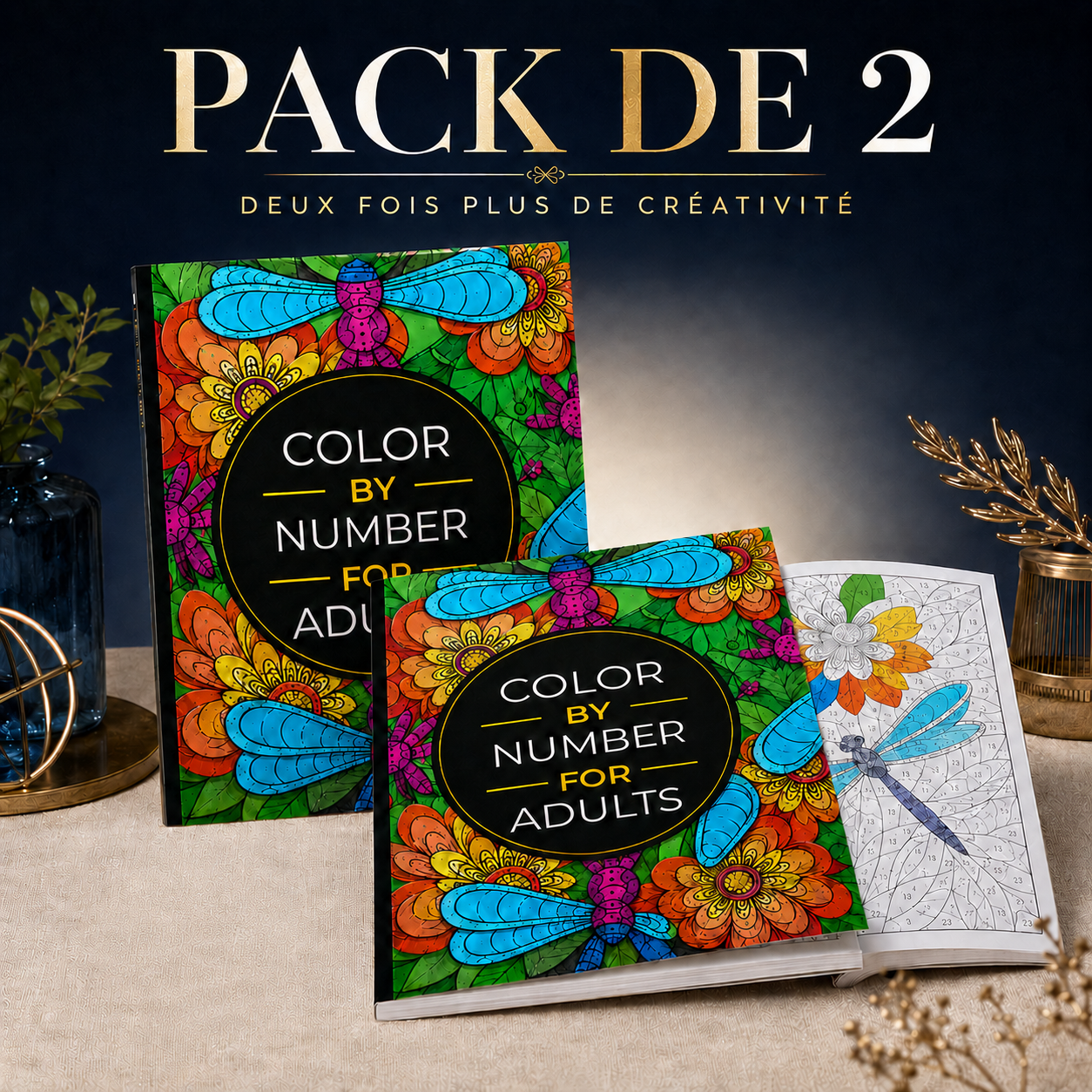 Pack 2 livrets de coloriage avec numéro